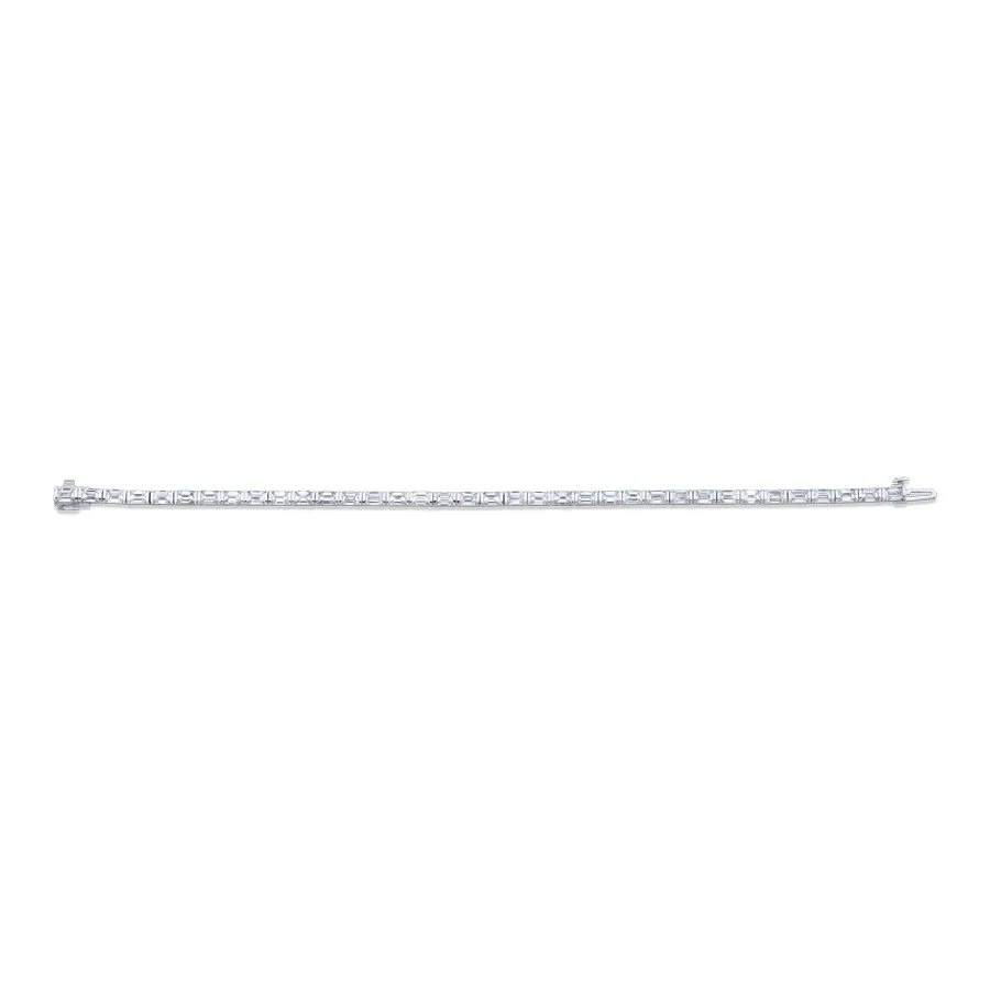 Emerald Cut Straight Line Bracelet