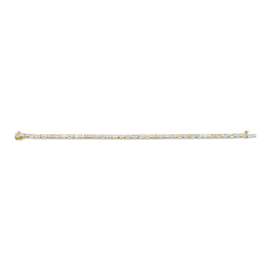 Emerald Cut Straight Line Bracelet