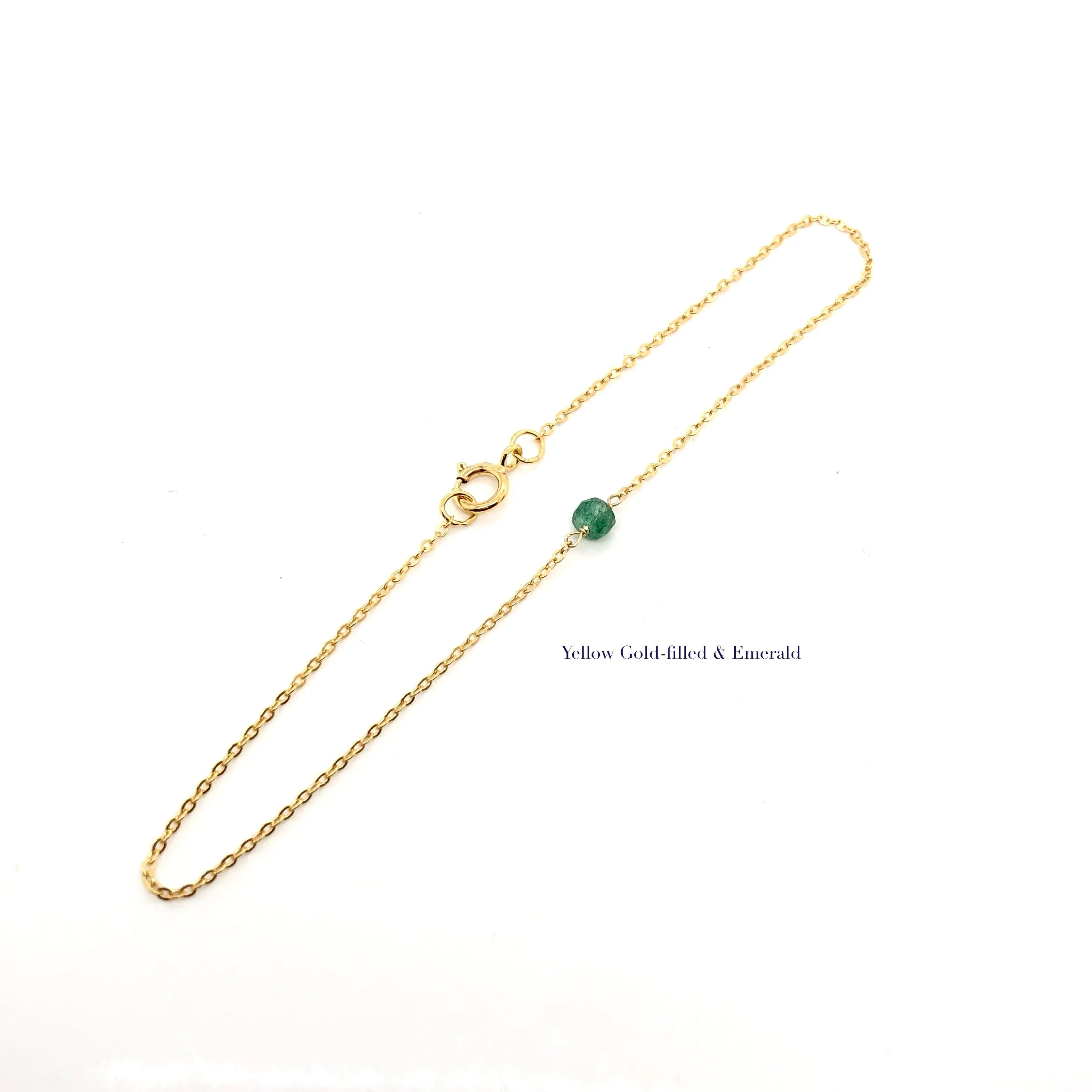 Emerald Green Bracelet, Emerald Bracelet Gold,