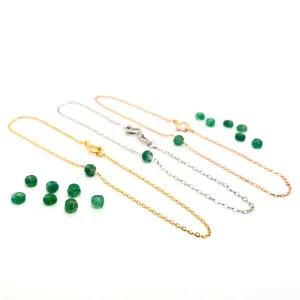 Emerald Green Bracelet, Emerald Bracelet Gold,