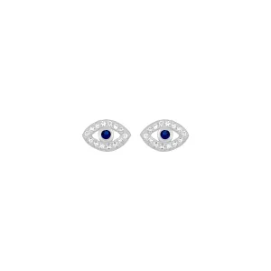 EVIL EYE STUDS SILVER