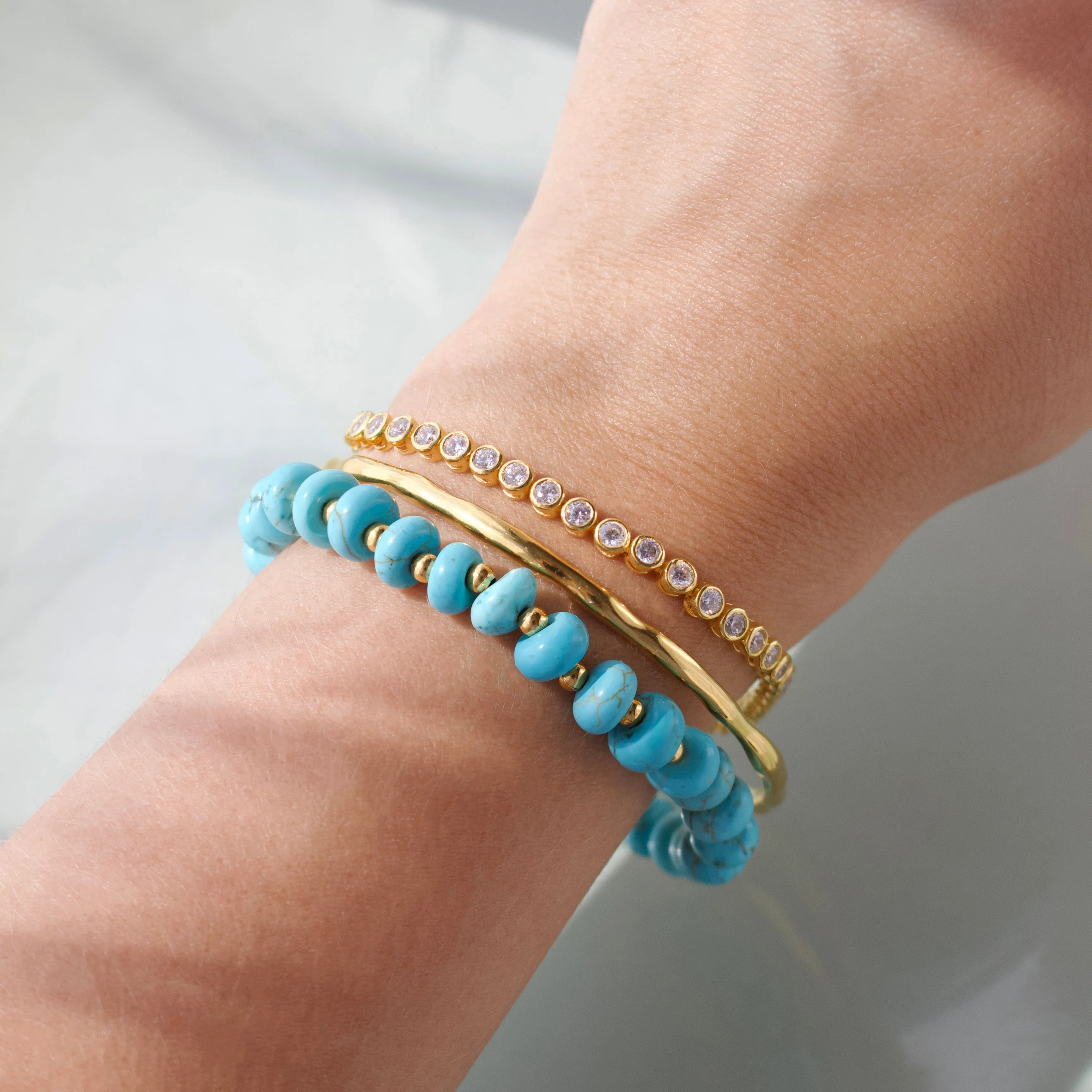 Firoza Jade Beaded Bracelet