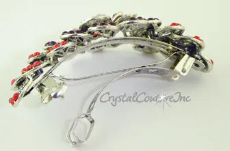 Flower Burst Rhinestone Barrette