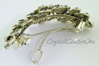 Flower Burst Rhinestone Barrette