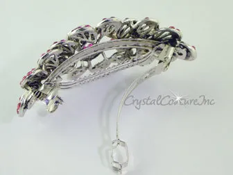 Flower Burst Rhinestone Barrette