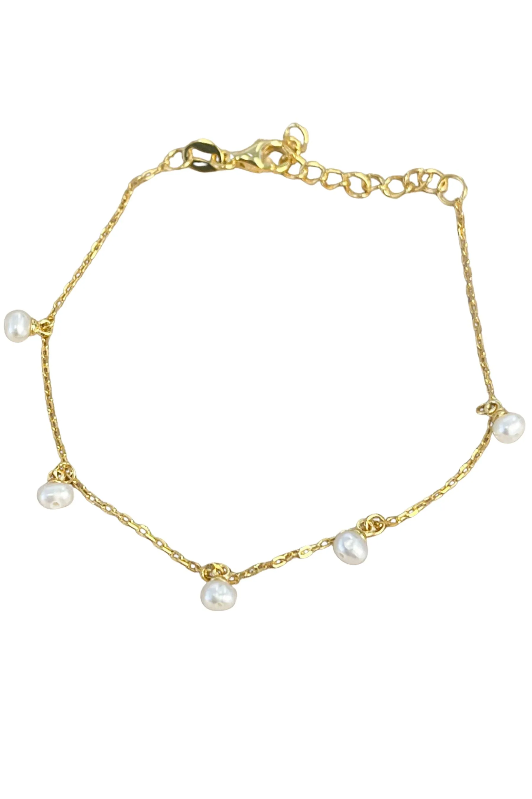 Freshwater Pearl & Gold Bracelet