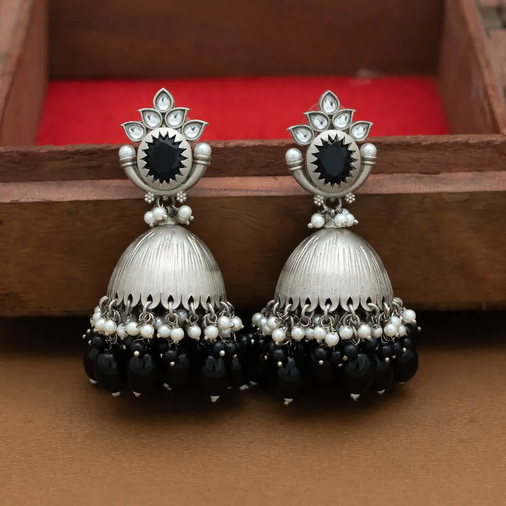 FS101585 - Silver Jumkha Earrings (color option)