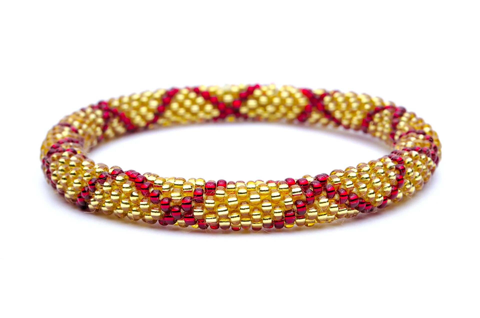 Garnet and Gold Bracelet - Extended 8"