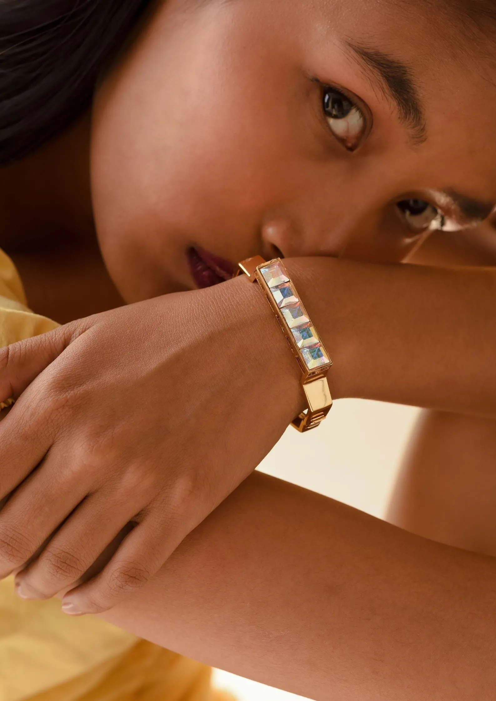 Garnet bracelet  & Tan bracelet set