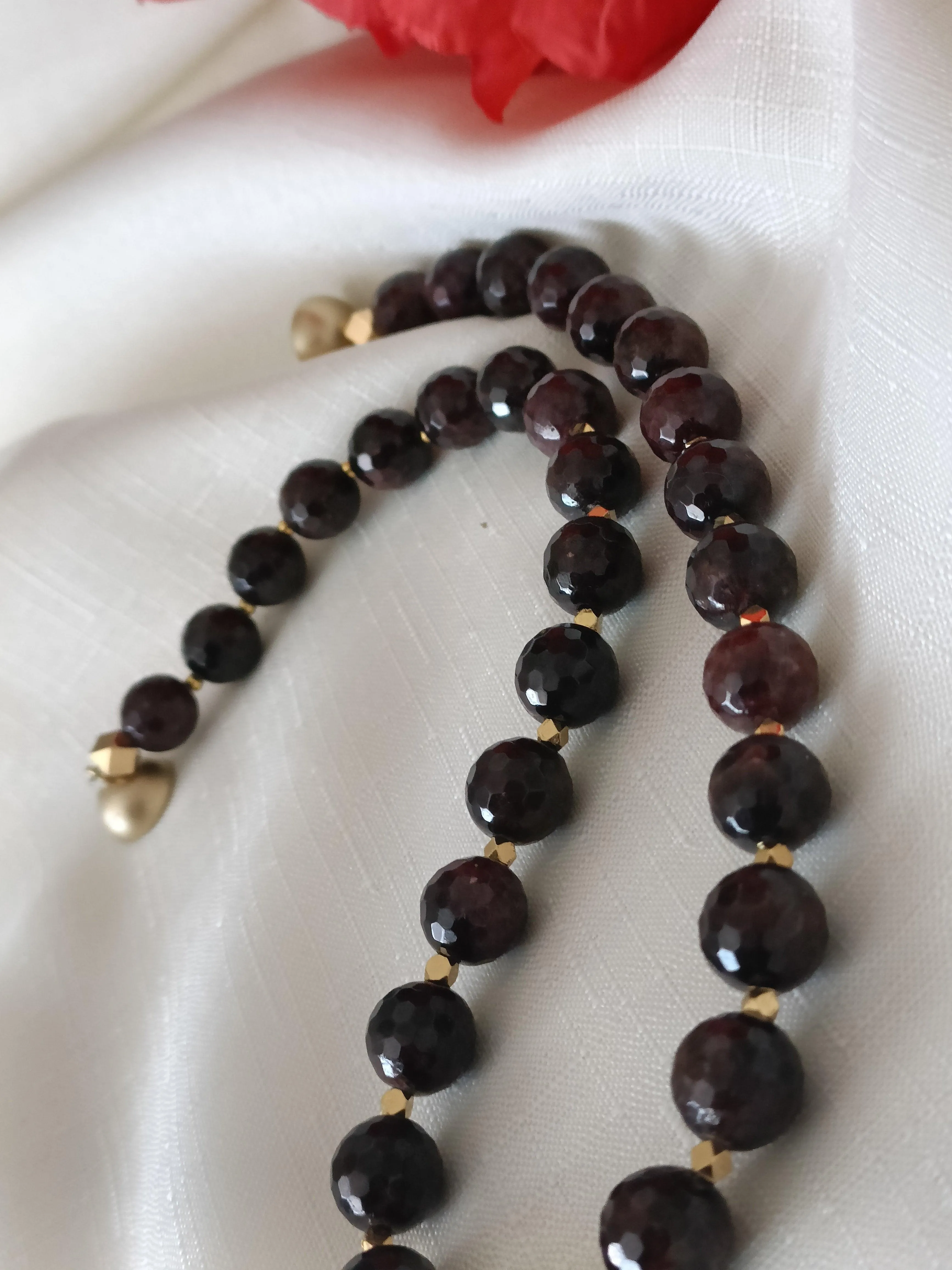 Garnet Pendant Necklace