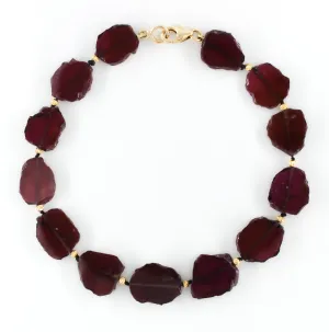Garnet Slice Bracelet