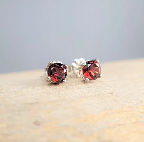 Garnet Studs