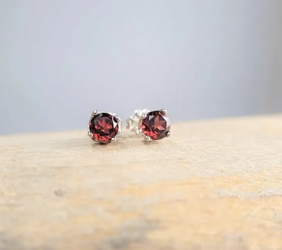 Garnet Studs