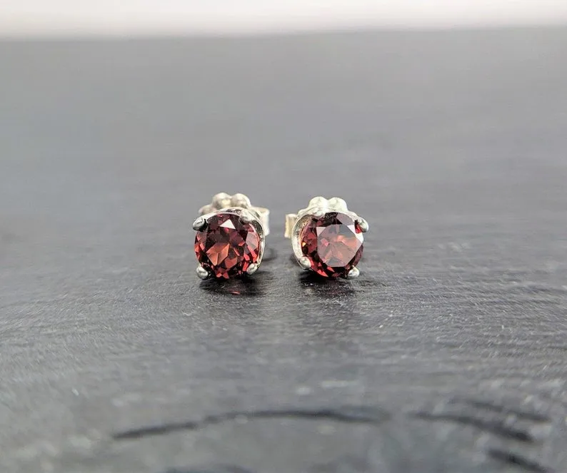 Garnet Studs