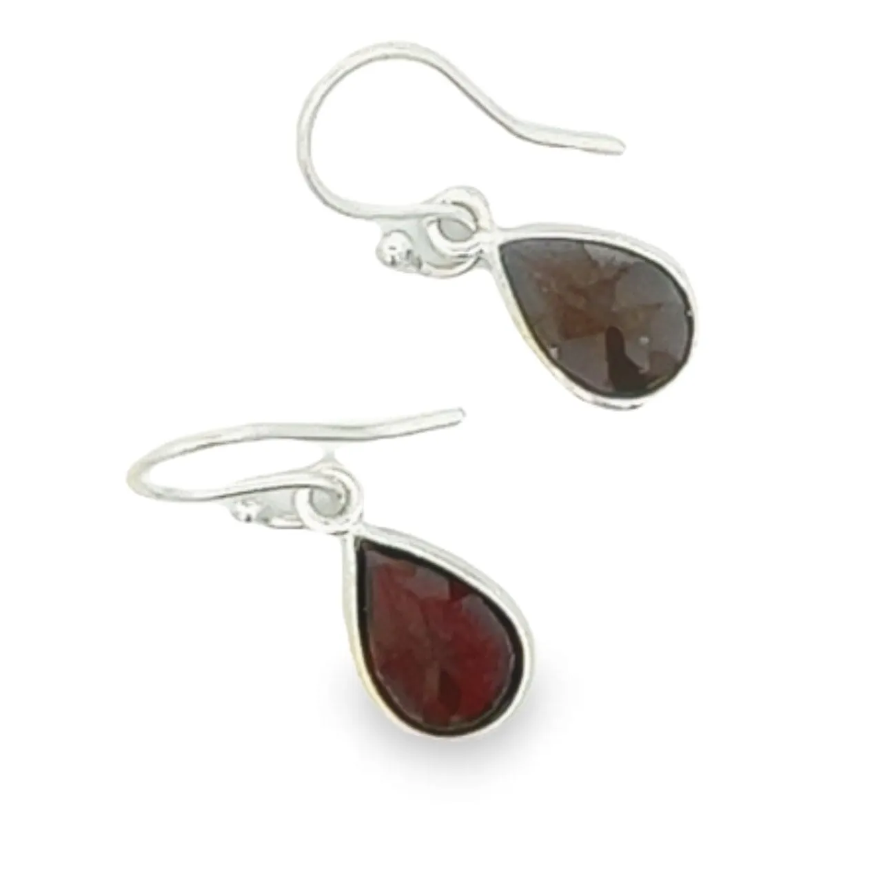 Garnet Teardrop Earrings