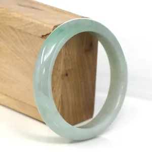 Genuine Burmese Green Jadeite Jade Bangle Bracelet (60.51 mm) #551