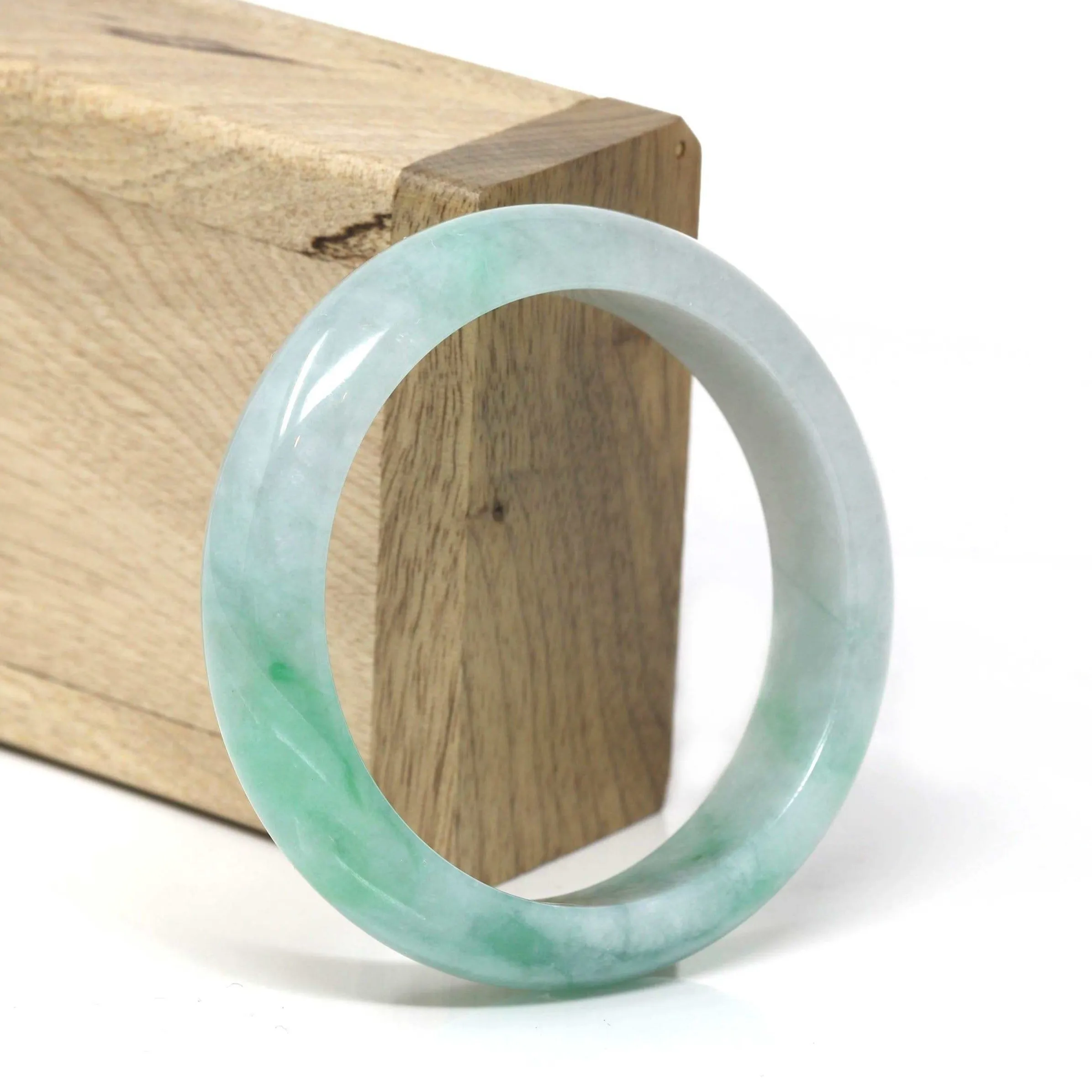 Genuine Burmese High Quality Jadeite Jade Bangle Bracelet (53.4mm) #525