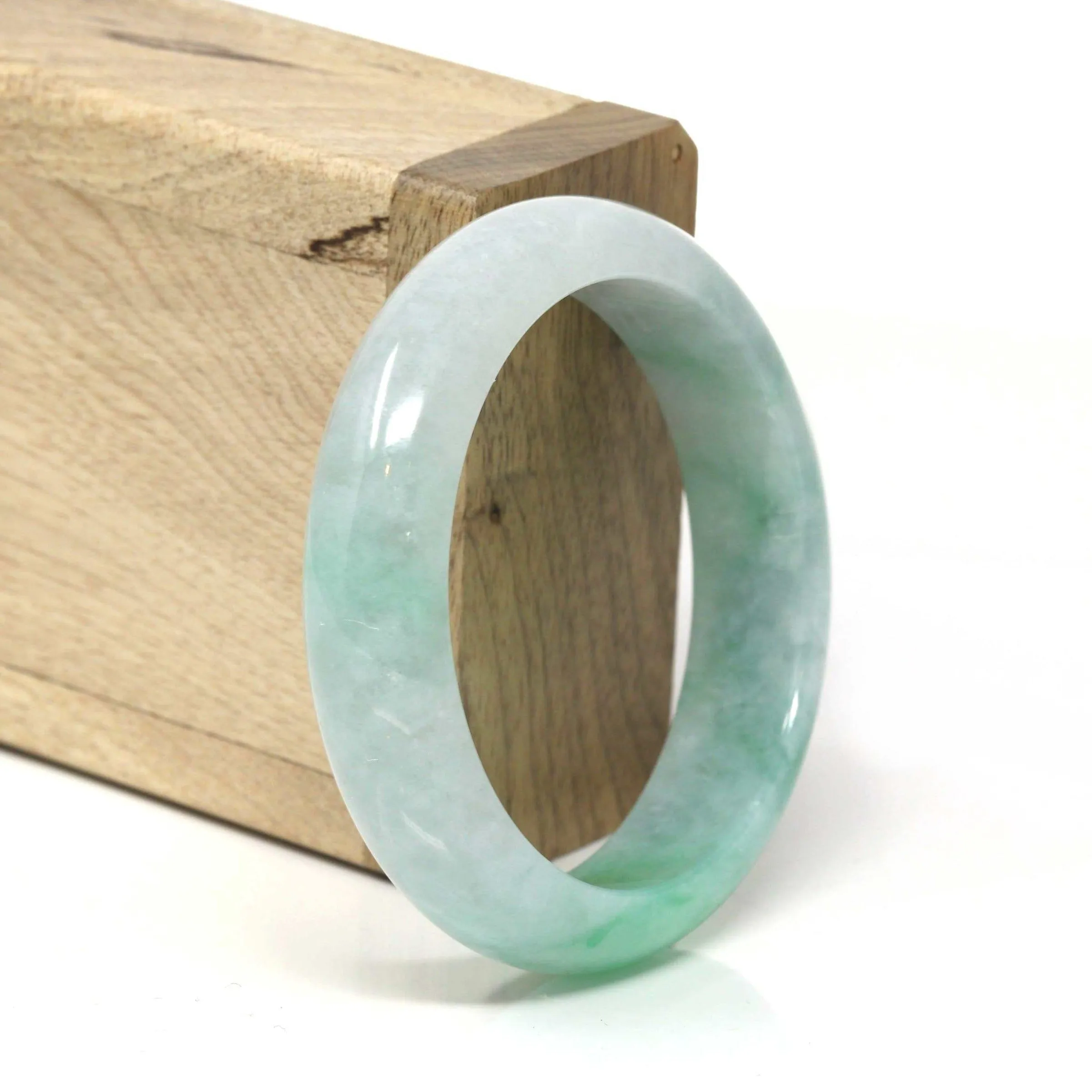 Genuine Burmese High Quality Jadeite Jade Bangle Bracelet (53.4mm) #525