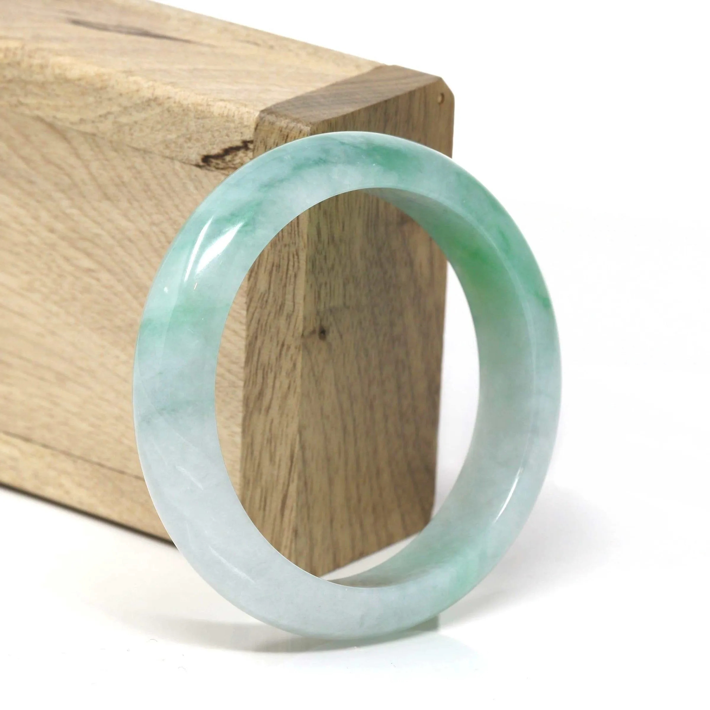 Genuine Burmese High Quality Jadeite Jade Bangle Bracelet (53.4mm) #525