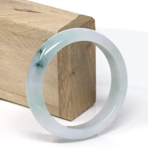 Genuine Burmese Ice Jadeite Jade Bangle Bracelet ( 58.5 mm )#538