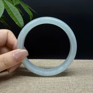 Genuine Burmese Icy Green Jade Jadeite Bangle Bracelet ( 66.5mm )