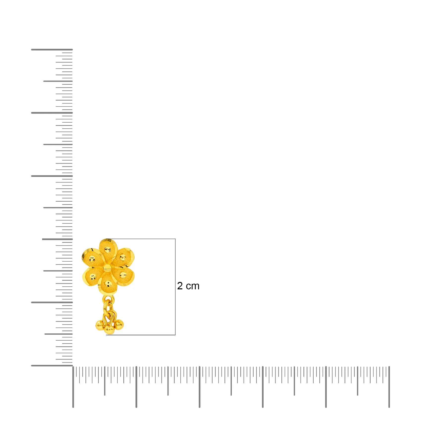 GOLDEN HANGING STUD PGHST74-09