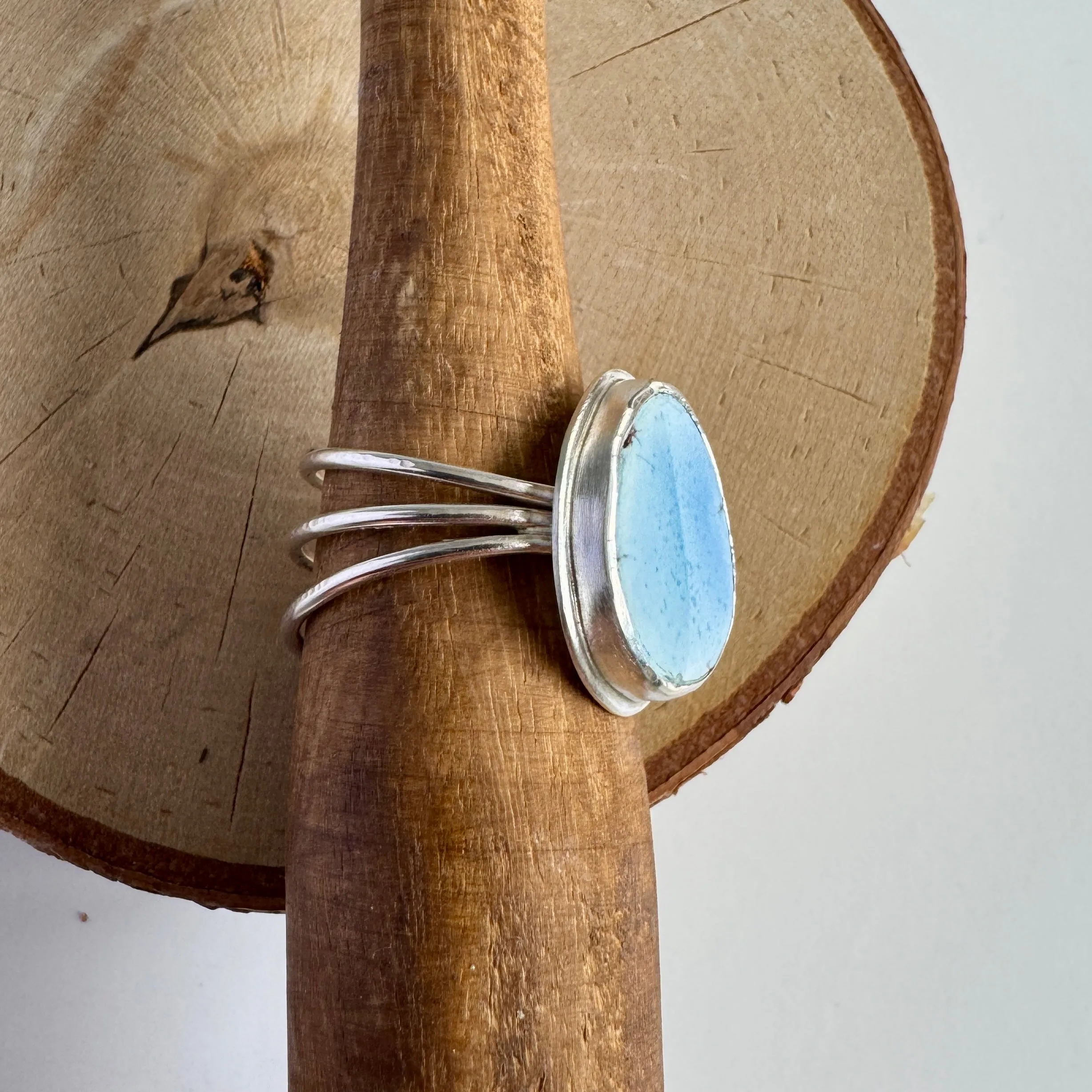 Golden Hills Turquoise Triple Band Ring