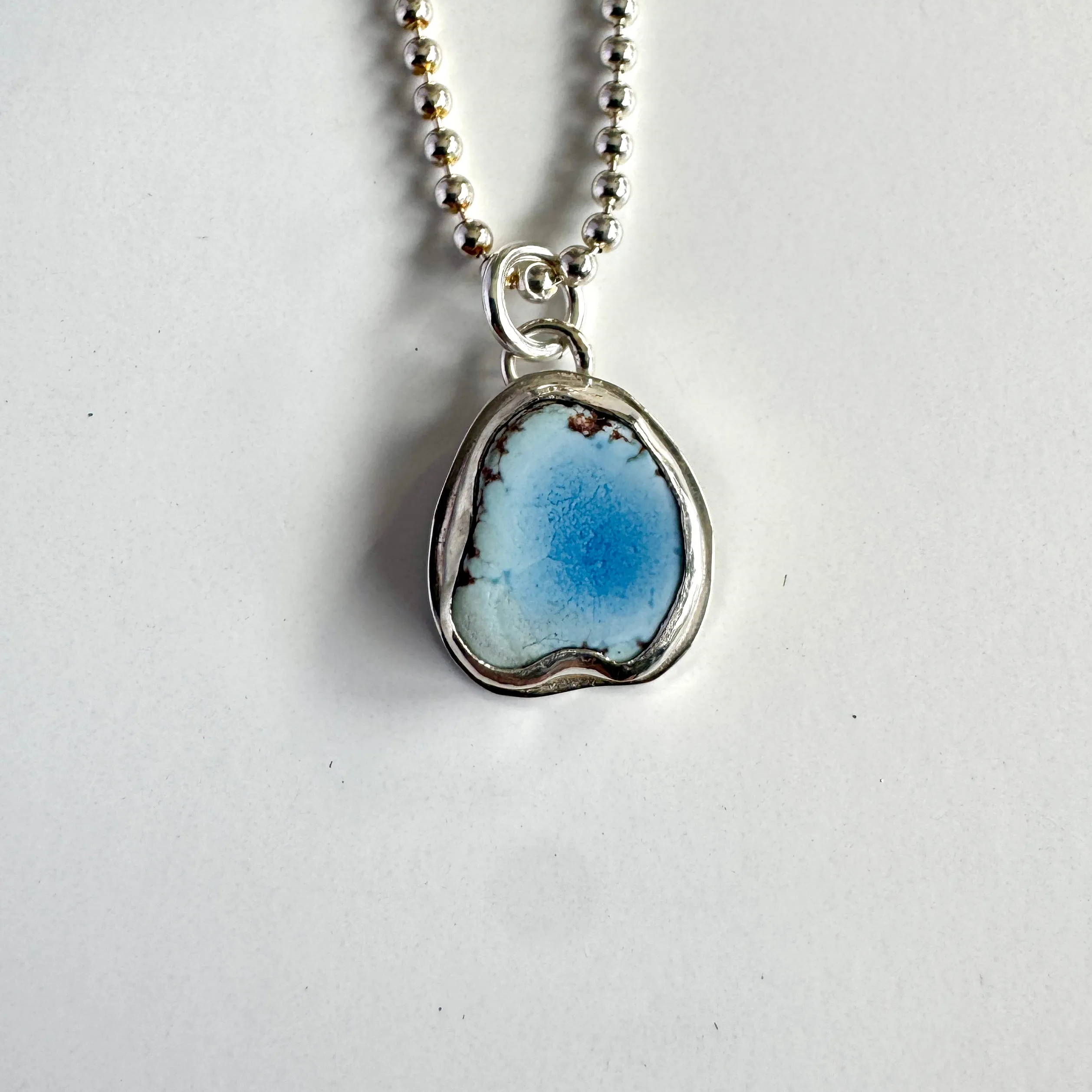 Golden Hills Turquoise Upside Down Heart Pendant