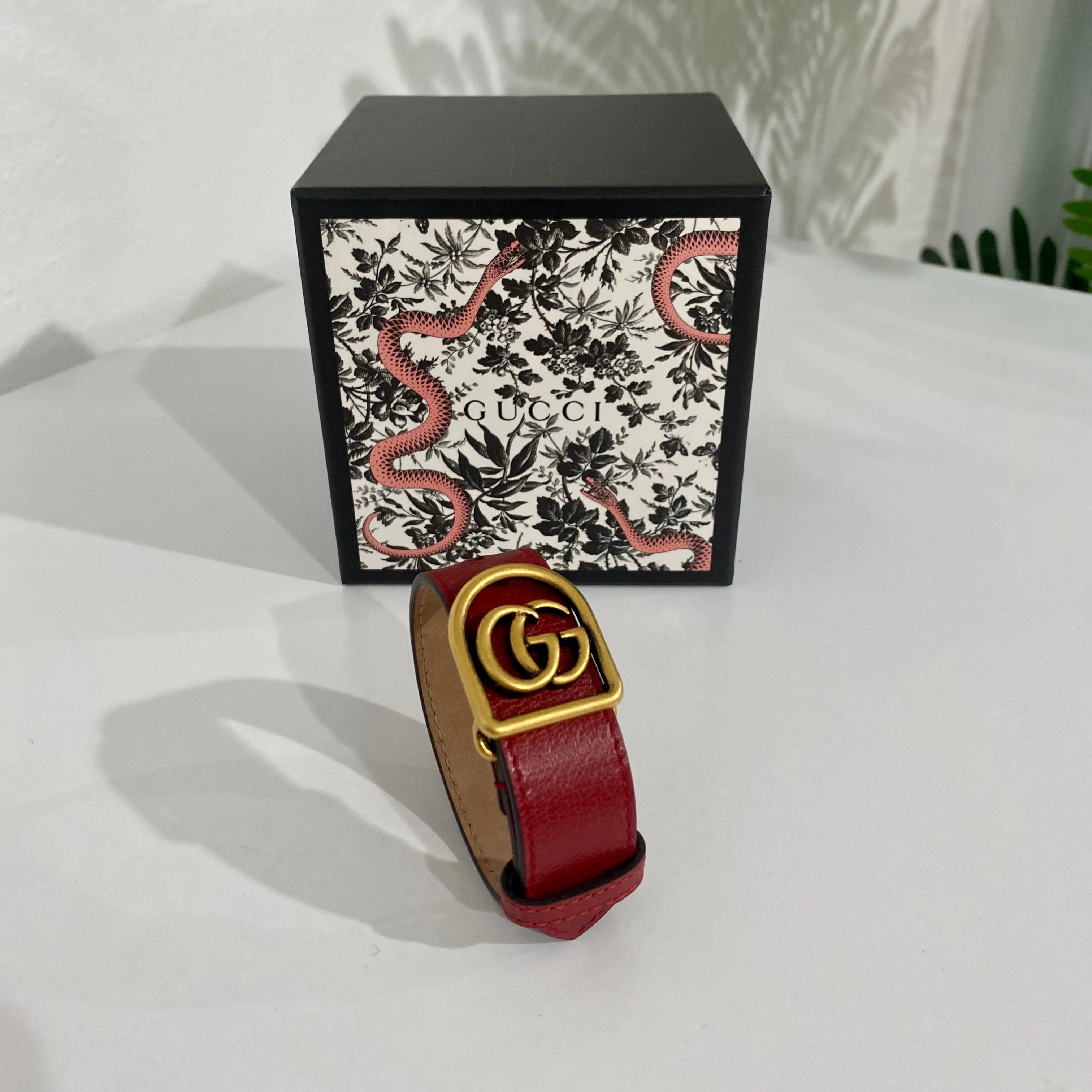 Gucci Red Marmont Bracelet