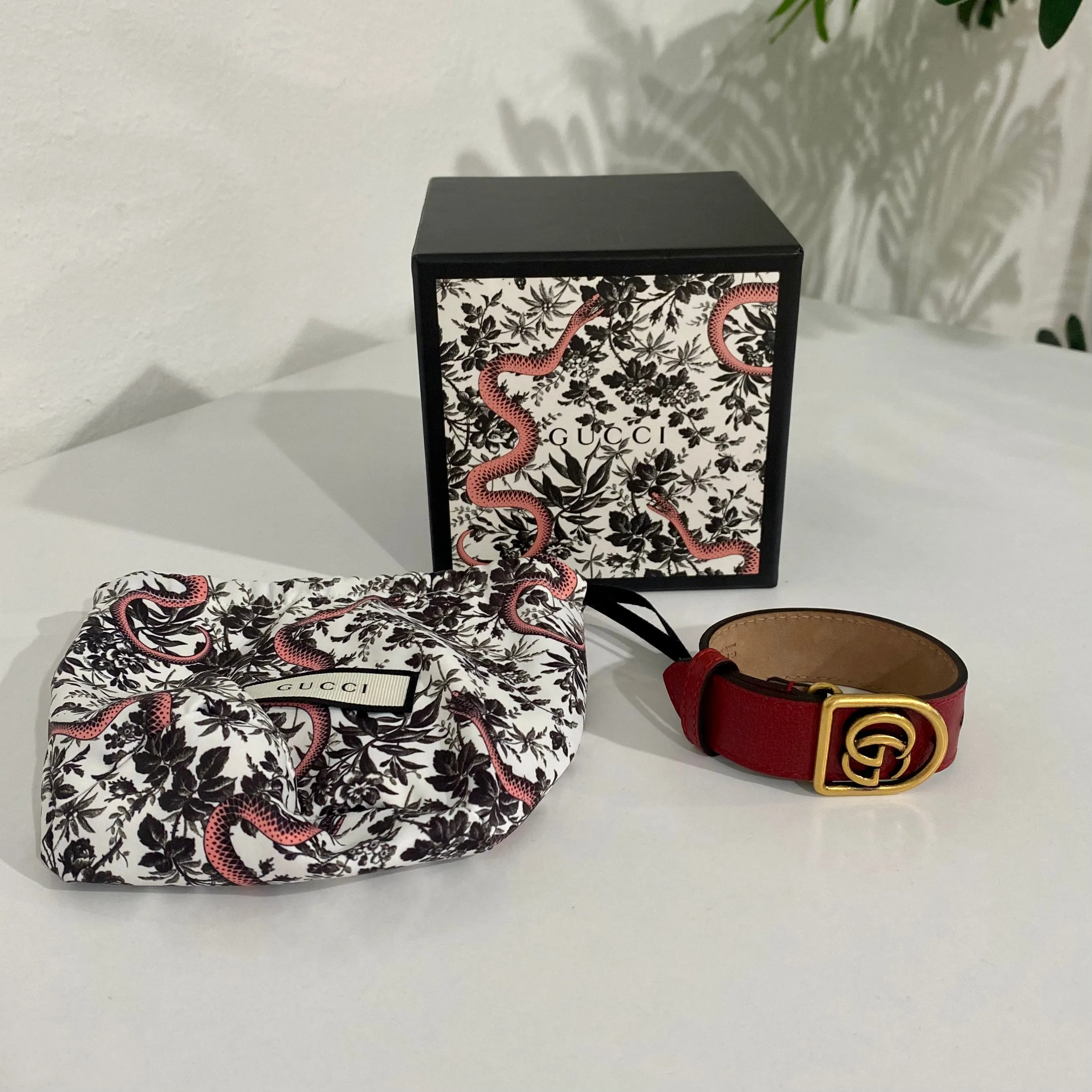 Gucci Red Marmont Bracelet