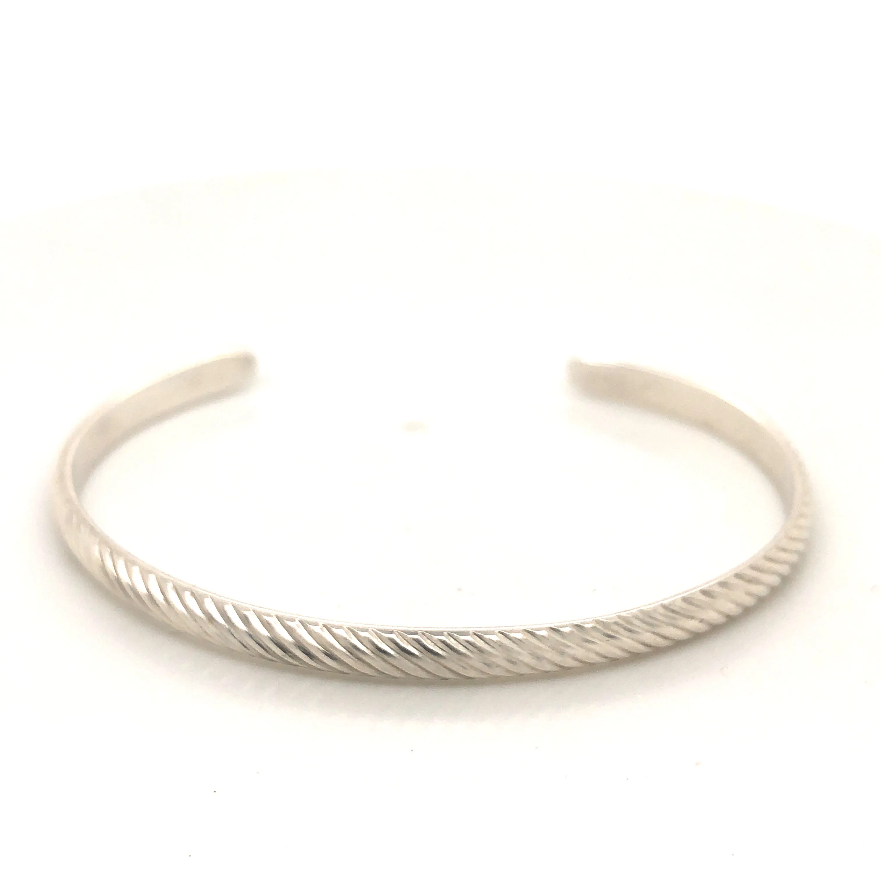 Half Twist Sterling Silver Cuff C-Bracelet