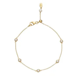 Hannah Martin Pearl Bracelet - Gold - SPG-406
