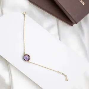 Heartfelt Hope Amethyst Bracelet