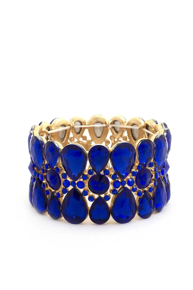 HGA Teardrop Rhinestone Bracelet