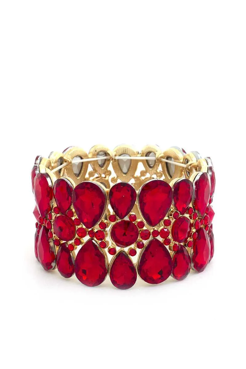 HGA Teardrop Rhinestone Bracelet