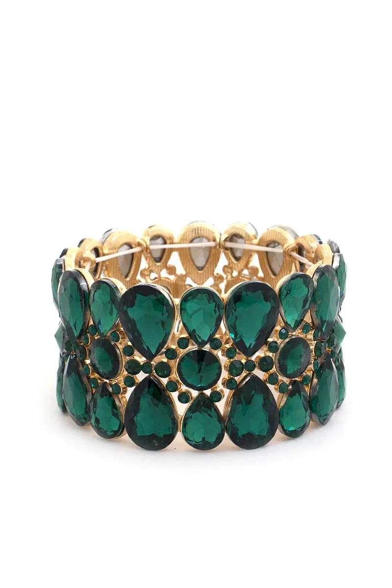 HGA Teardrop Rhinestone Bracelet