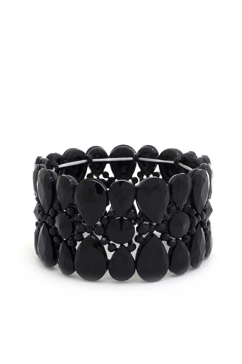 HGA Teardrop Rhinestone Bracelet