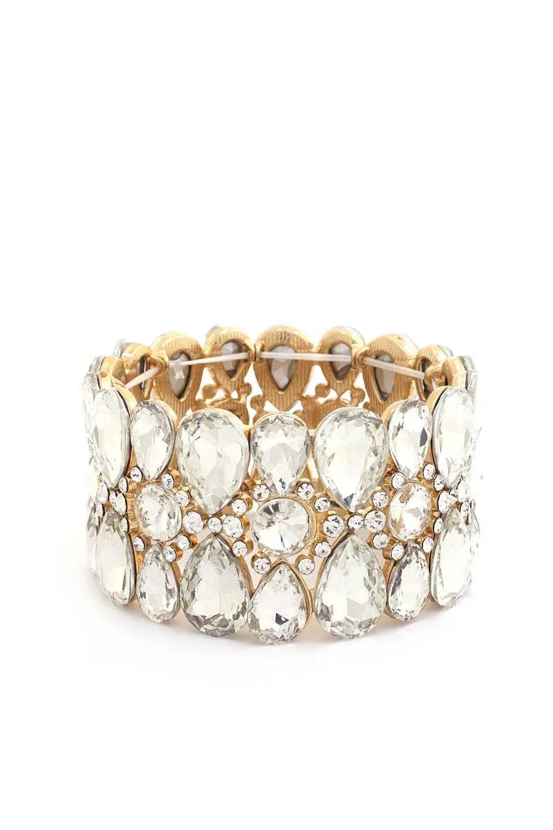 HGA Teardrop Rhinestone Bracelet