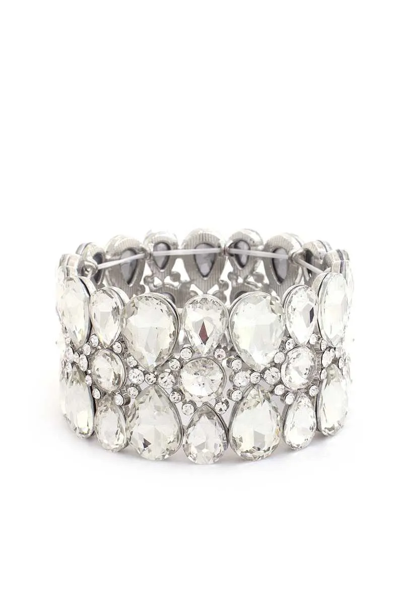 HGA Teardrop Rhinestone Bracelet