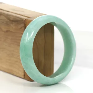 High-quality Apple Green Natural Burmese Jadeite Jade Bangle (57.55 mm ) #888