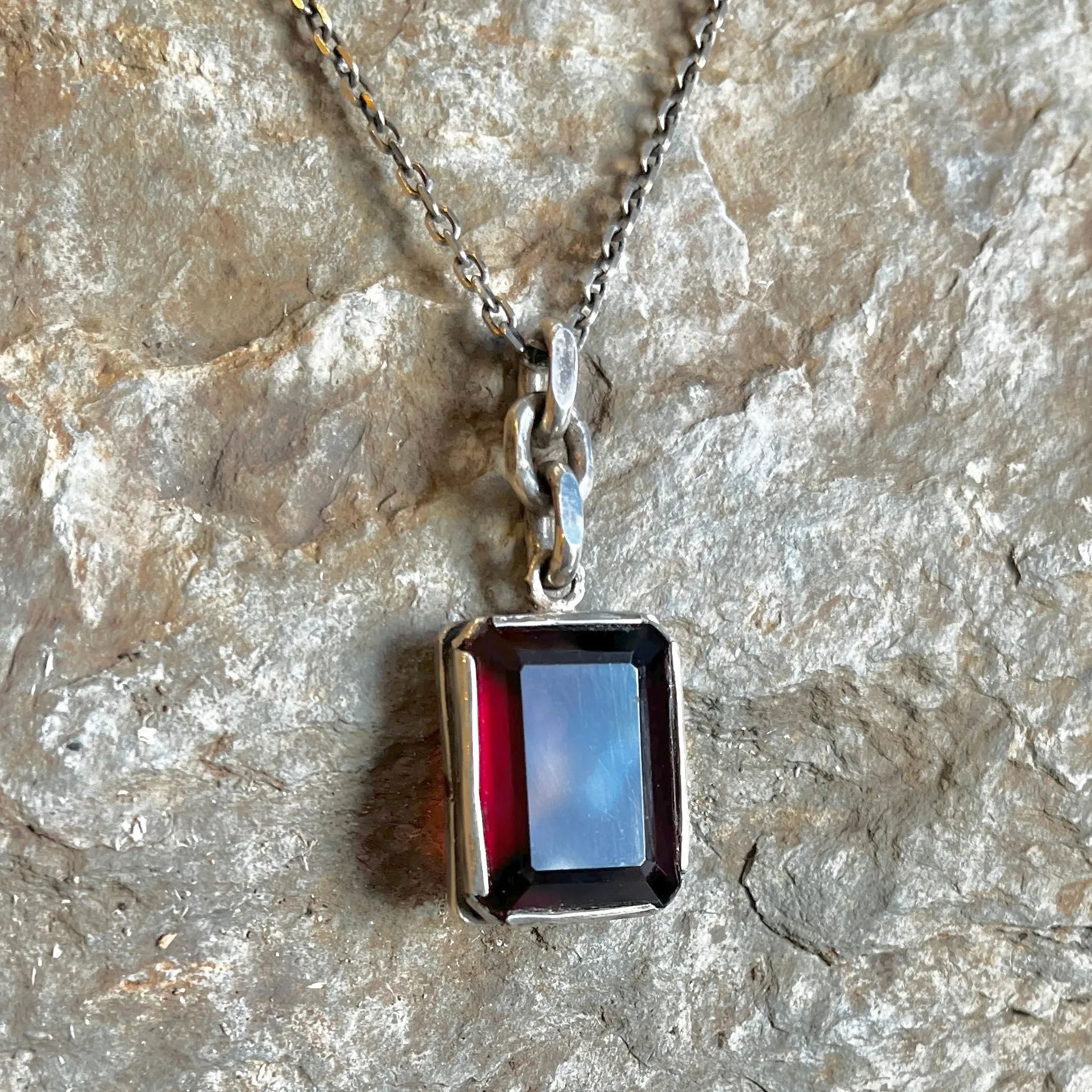 Huge Emerald-Cut Garnet