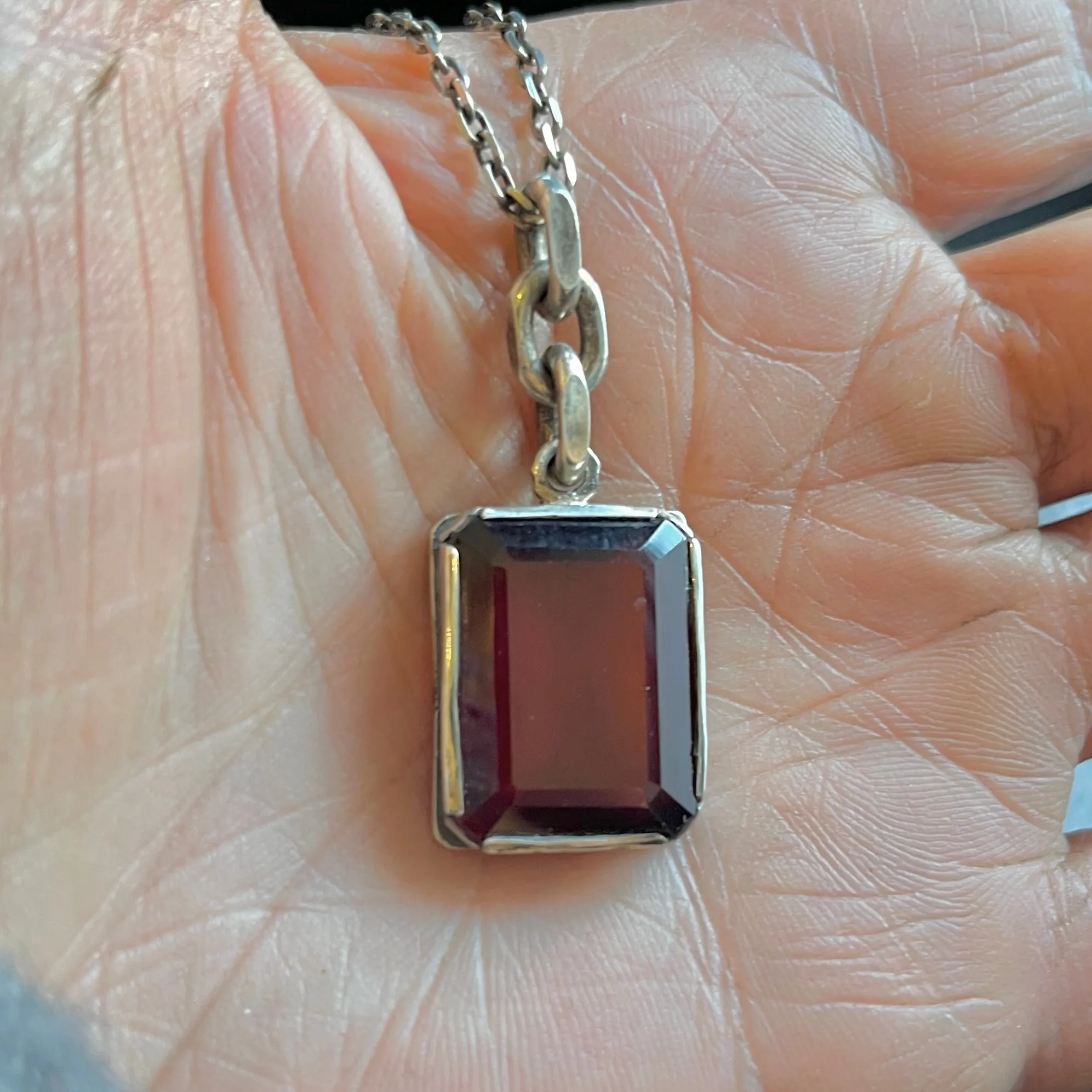 Huge Emerald-Cut Garnet