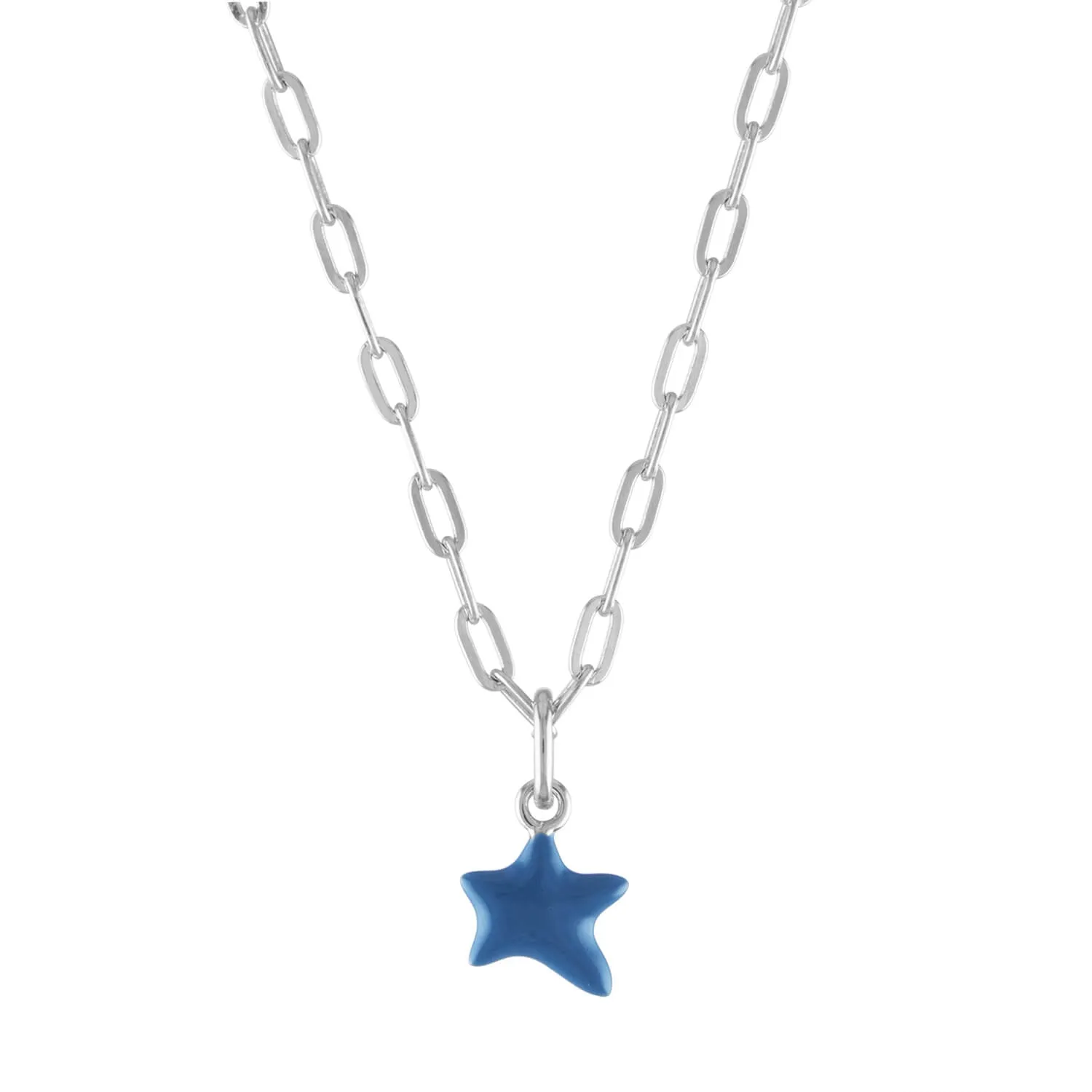 Itty Bitty Turquoise Wishing Star Charm Necklace