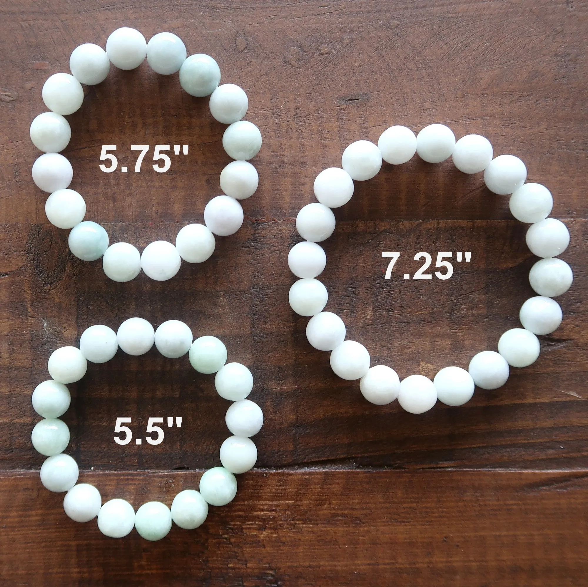 Jade Bracelet Pure Abundance and Spiritual Bliss White Stones