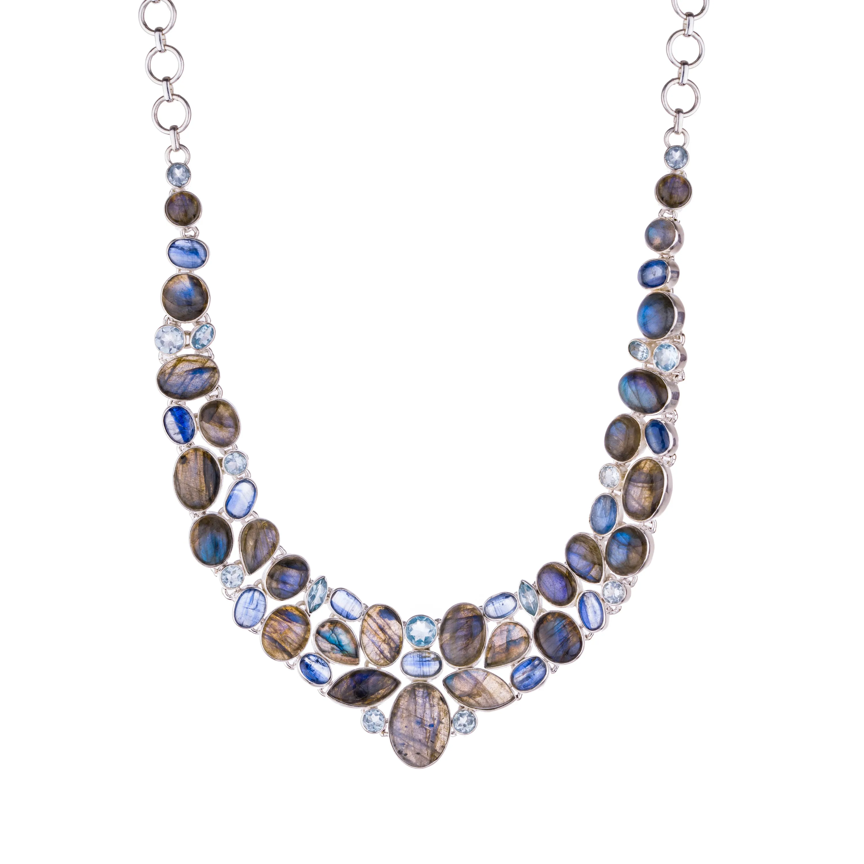 Joanne Labradorite Necklace, Sterling Silver
