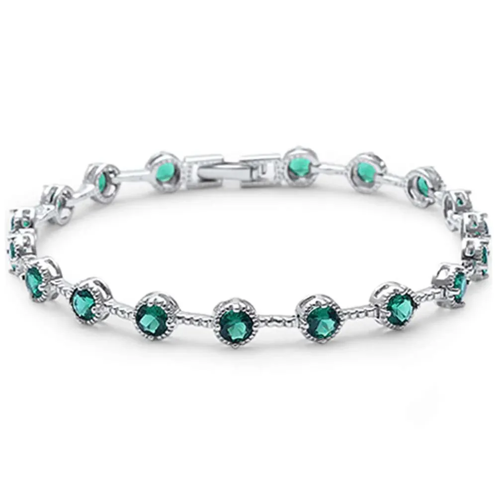 Jolly Green Tennis Bracelet