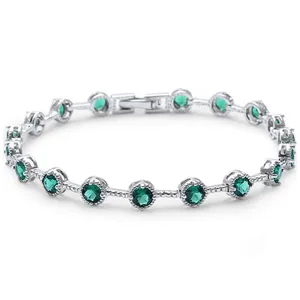 Jolly Green Tennis Bracelet