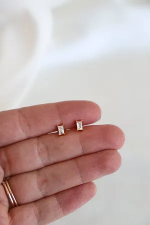 Katie Waltman Jewelry - SHINE BRIGHT BAGUETTE STUD