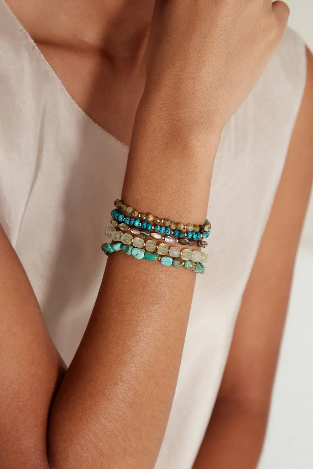 Keyes Naked Wrap Bracelet Turquoise Mix