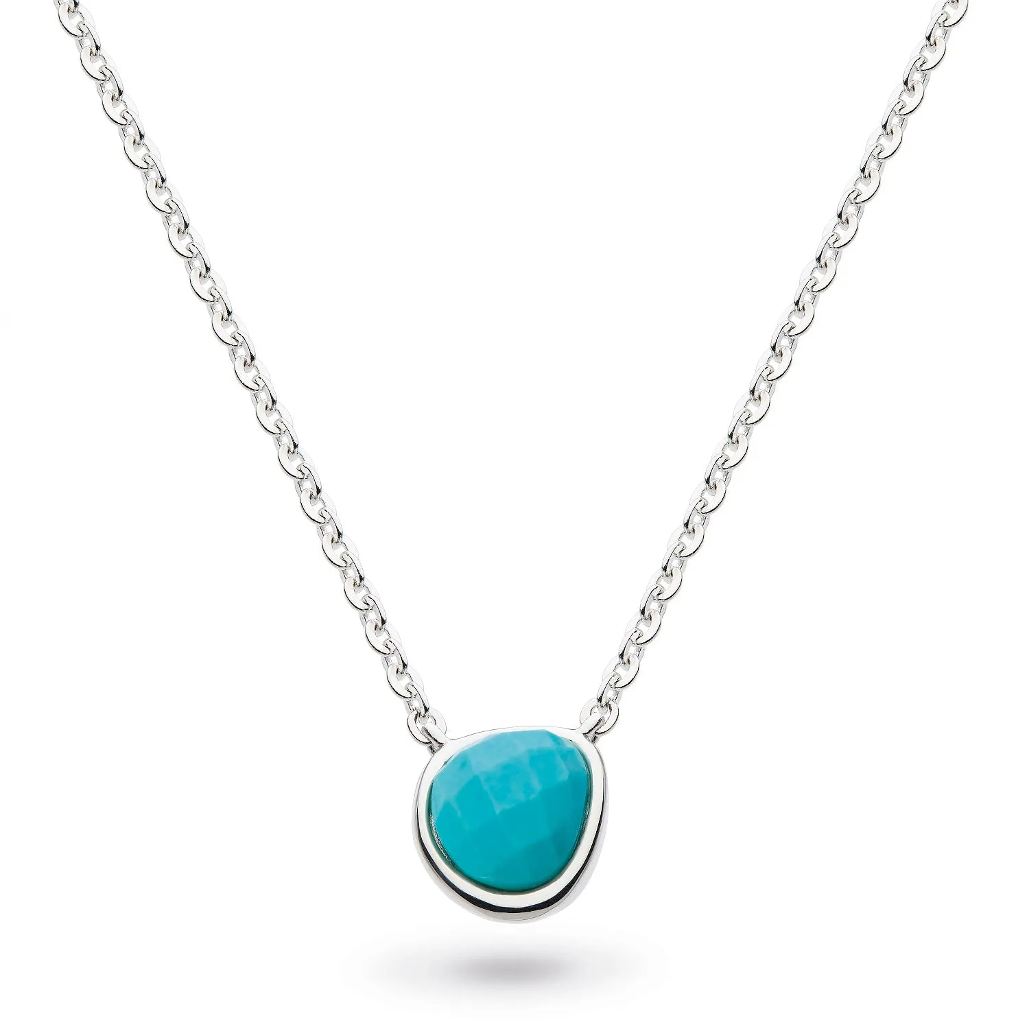 Kit Heath Coast Pebble Turquoise Mini Necklace